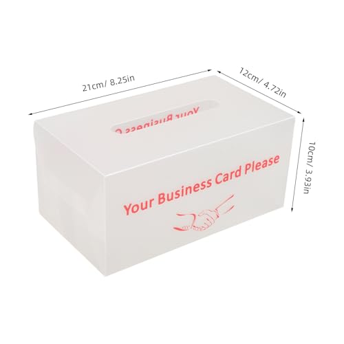 Caja para tarjetas de visita expositora transparente plástica para redes de networking 2