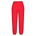 Joggers Women Plus Size Cinch Bottom Sweatpants with 3 Pockets Elastic Waist Athletic Pants Workout Fashion Winter Clothes,Red Winter Pants for Women XXXL
