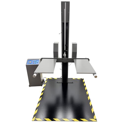 TECHTONGDA Dual-Arm Drop Testing Machine Packaging Box Drop Impact Strength Tester 15.7''-59.1'' Drop Height 80kg Max Load for Packaging/Logistics/Furniture Industry Single-Phase 220V