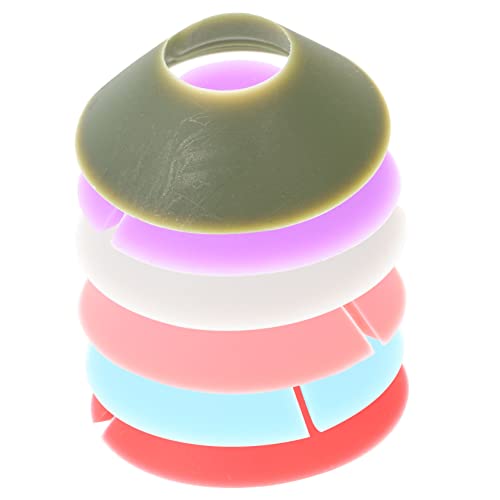 LAPYAPPE 6pcs Portable Drink Markers Wear Resistant Cup Identifiers for Wine Glasses Unique Cane Design for Location at Parties