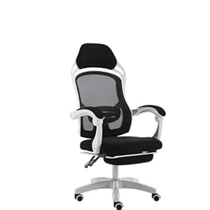 maozi Slaap Liggende Rugleuning Lift Comfortabele Baasstoel Ergonomische Computer Gaming Stoel Thuisstudie Bureaustoel (Color : Argento, Size : As shown)