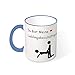 Produktbild O2ECH-8 11 Unze Du bist Meine Lieblingsbeschäftigung Mug Keramik Personal Becher - Lustige Jahrestags-Geschenke Mädchen Geschenke (Beidseitig Bedrucken) Steel Blue 330ml