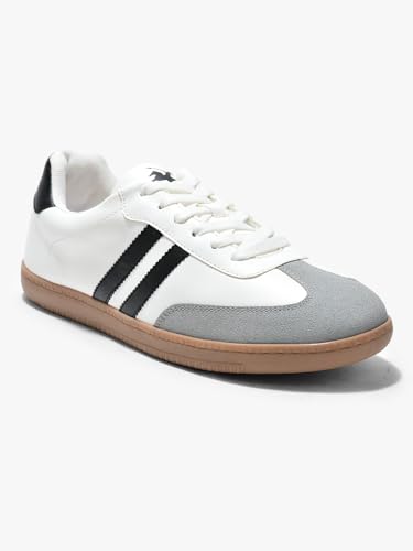 Image of Cantabil Casual Sneaker Shoes for Men l Lightweight & Comfortable with Cushioned Insole PU (Polyurethane) Upper TPR Sole Lace-Up Closure (P MFTW00140)