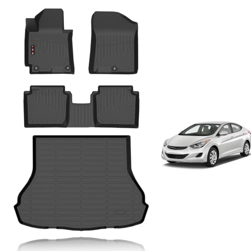 KELCSEECS Floor Mats for Hyundai Elantra 2011-2016 (Not for GT & Touring)