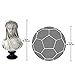 Design Toscano Veiled Maiden Indoor Bust Statue, 9 Inch Wide, 14 Inch Tall, Cast Stone Resin, Antiqued White Finish with a Black Painted Base