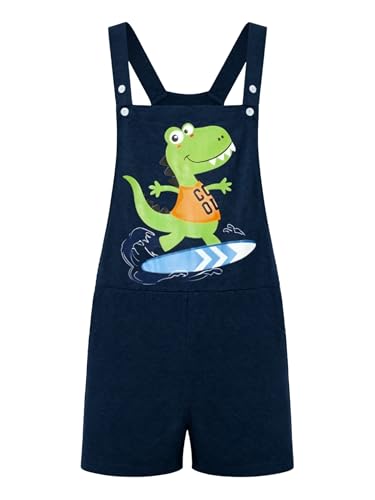 Salopete corta de dinosaurio Agoky para hombre y delantal de pijama casual 4