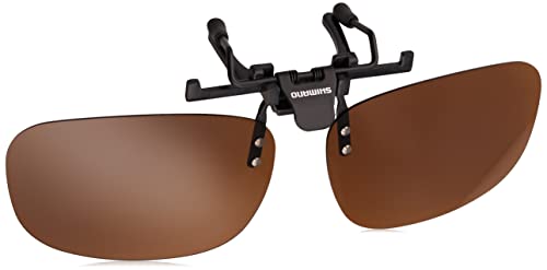 シマノ(SHIMANO) クリップオングラスTAC マットブラック ブラウン HG-019P