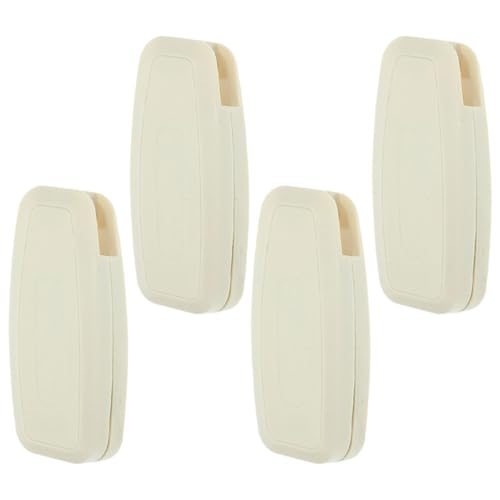 TOYANDONA Pesas para Cordones de Persianas Enrollables y Verticales, Mango Cuadrado Abierto, Material Pom Resistente, Color Claro, 4 Piezas, Accesorios para Cortinas y Estores, Recambios