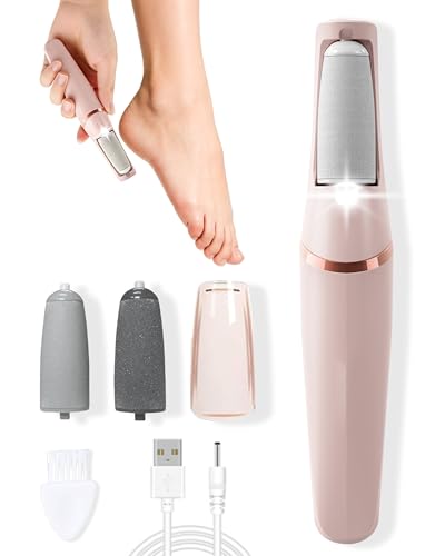 Pro Callus Remover 2026 Upgraded 3rd Electric Callus Remover for Feet Foot File Callus Remover Pedicure Tools with 2 Speeds for Dry/Calluses/Cracked/Hard Skin - Soft Smooth Skin (Pink)