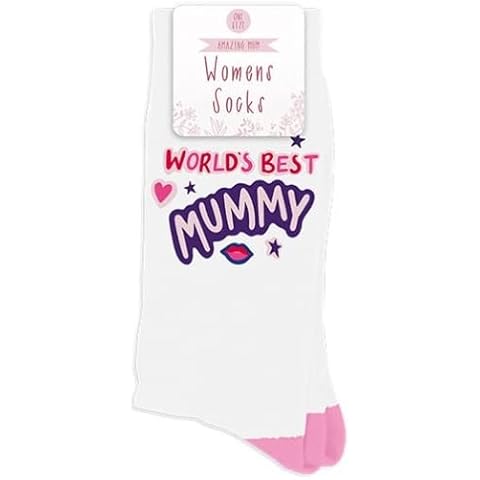 LND GIFTS Worlds Best Mummy Socks, Pink Cover