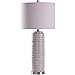 StyleCraft Home Collection L316848DS Signature Table Lamp Beige and Off White