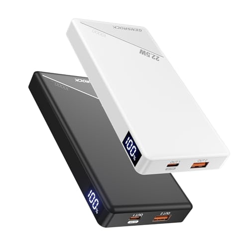 GENSROCK 2 Pack Portable Charger Power Bank 10000mAh, PD...