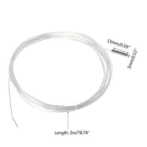 Sonda PT1000 3 mm 15 mm Cable de 2 m Sensor RTD de resistencia de platino Detector de temperatura de dos cables de 2 metros Máx. 400 grados C Replacement resistor
