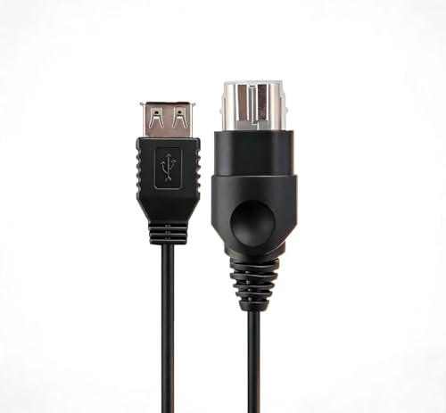 PC weibliches USB-Konverter-Adapter-Kabelkabel kompatibel mit Original-Xbox-Konsole Gen.1-Konsole