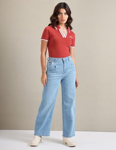 Image of U.S. Polo ASSN. Women's Cotton Slim Fit T-Shirt