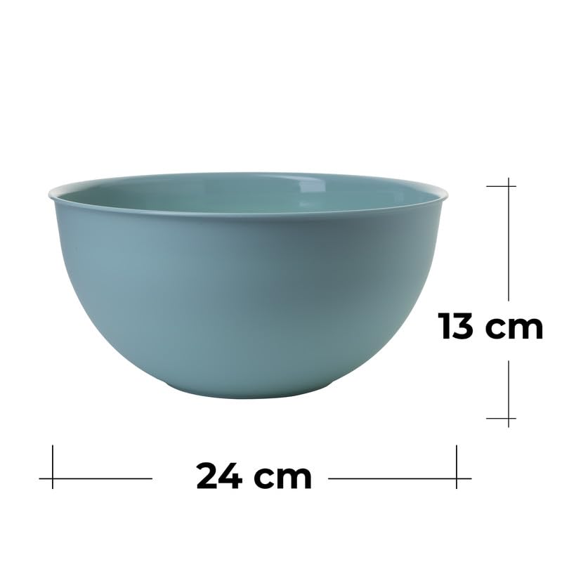 OMADA Design Ciotola Cucina da 1,5 Litri, Insalatiera in Plastica Colorata, Contenitore