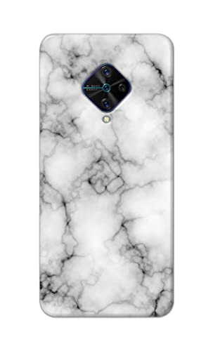 Image of Light White Marble Texture Natural Pattern Hard Back Case Cover for Vivo S1 Pro Back Cover -(J5) VNS2230