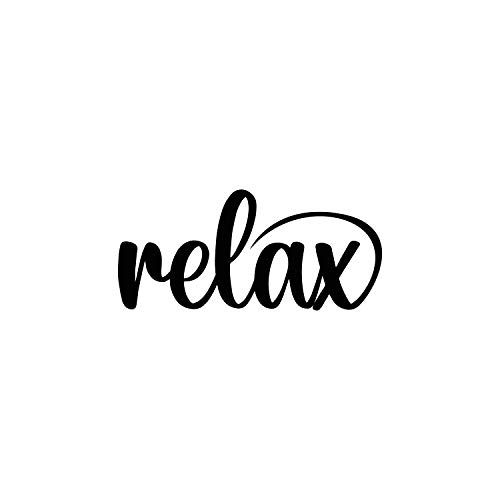 Image of eCraftIndia Relax Black Engineered Wood Wall Art Cutout, Ready to Hang Home Decor