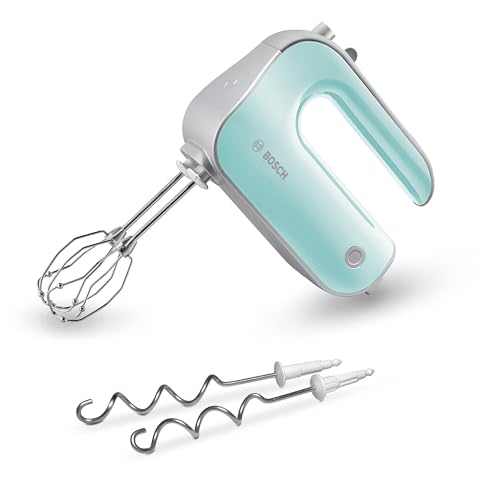 Bosch - Batidora de Repostería Styline, 500 W, 5 velocidades, Barillas FineCreamer, Cuchillas de Acero Inoxidable,...