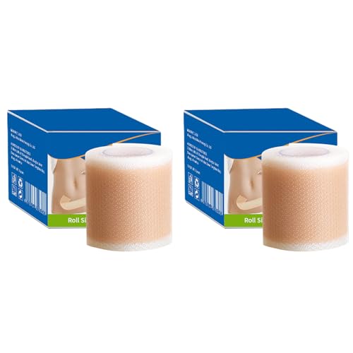 Silicone Scar Sheets, 2 Rollo Silicone Scar Tape, Tiras De Silicona Para Curar Cicatrices, Hojas Para Eliminar Cicatrices ParaCicatrices Causadas Por Cesárea Cirugía Quemaduras Queloides Acné Etc
