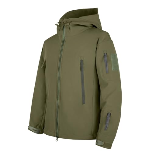 MXETWJEL Men's Softshell Waterproof Jacket