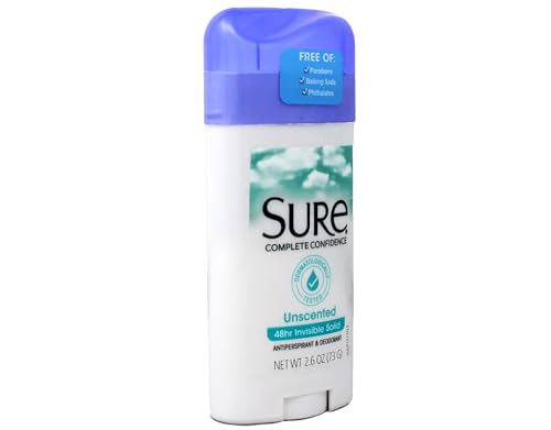 Sure Desodorante Antitranspirante Invisible Sólido Sin Aroma 2.60 oz Pack 10 miniatura 1