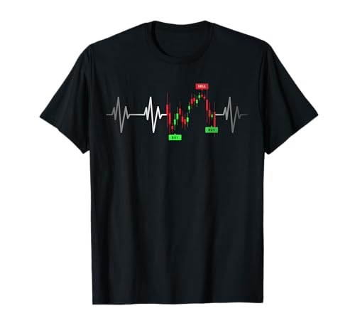 Heartbeat Inversor Day Trading Mercado de valores Trader Camiseta