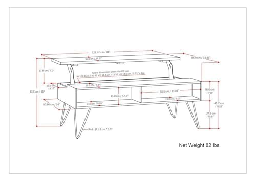 Image of SIMPLIHOME Lockhart 30 inch Wide Solid Mango Wood Drum Coffee Table in Natural