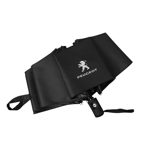 DDVOS Parapluie de Voiture pour Peugeot 206 207 208 306 307 308 406 407 508 408 108 2008 3008, Imperméable Coupe-Vent Voiture Portable Voiture Parapluie de Voyage Accessoires
