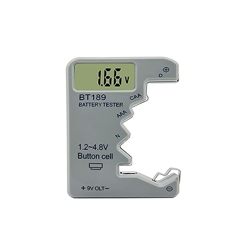 Compteur de tension de batterie DELURA LCD : testeur universel gris