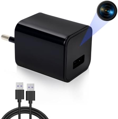 Charger Camera, 1080P Mini Cameras Nanny Cam Video Recorder with ...
