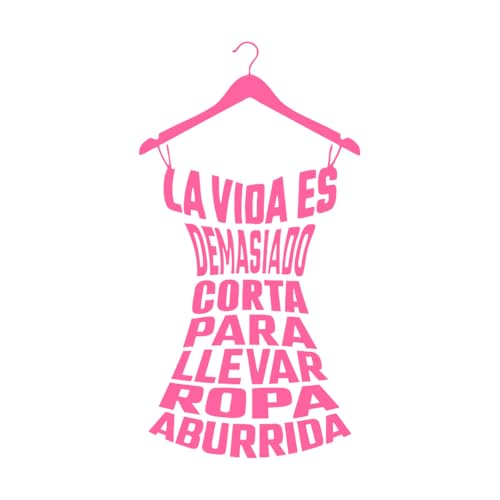 Spanish Quote Wall Stickers Home Decortaion Laundry Room Clothes Rack Vinyl Wall Decal Sewing Shop Window Art Wall Decor Extra Large - 70x133cm