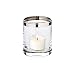 Produktbild EDZARD Windlicht Molly, Höhe 8 cm, Durchmesser 7 cm, mundgeblasenes Kristallglas mit Platinrand - Teelichtglas, Teelichthalter
