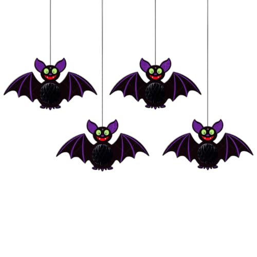 4 Pcs Halloween Hanging Decorations,Bat Decor Ornaments - image 1