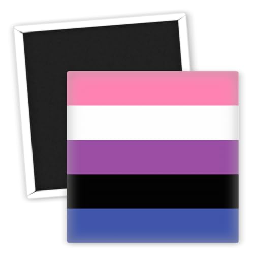 Genderfluid Pride Flagge Kühlschrankmagnet - Farbenfroher LGBTQ Kühlschrankmagnet - Bunte Magnetkunst - Kreative Kühlschrankdekoration - LGBTQ+ Deko - Geschenkideen für Vielfalt