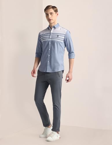 Image of U.S. Polo ASSN. Men's Cotton Regular Fit Shirt