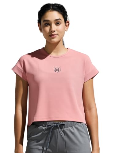 Image of Women's High Low Top with Chest Logo Print