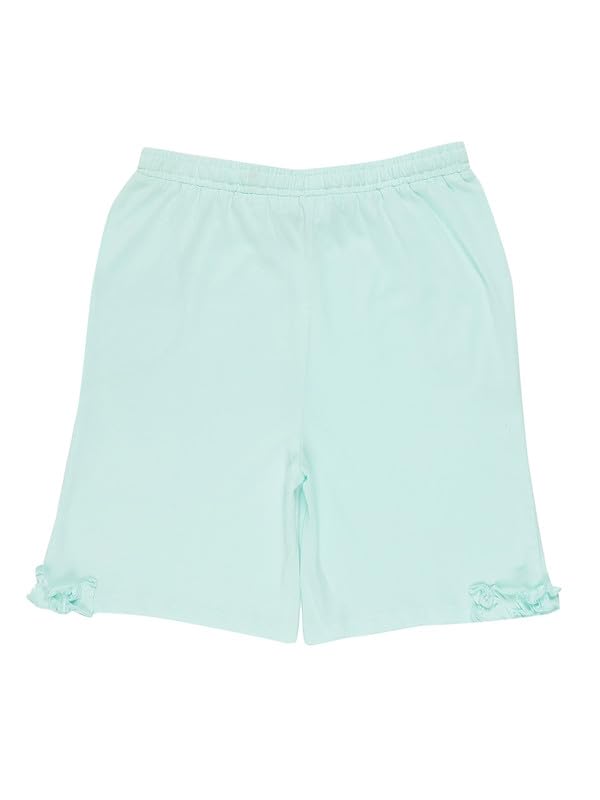 Image of Clovia Tweens Cotton Printed Top & Shorts Set - Blue