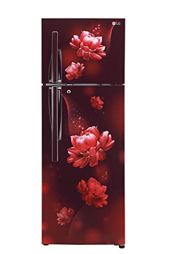 Image of LG 308 L 3 Star Frost-Free Smart Inverter Double Door Refrigerator Appliance (GL-S322RSCX, Scarlet Charm, Convertible & Multi Air Flow, 2022 Model)