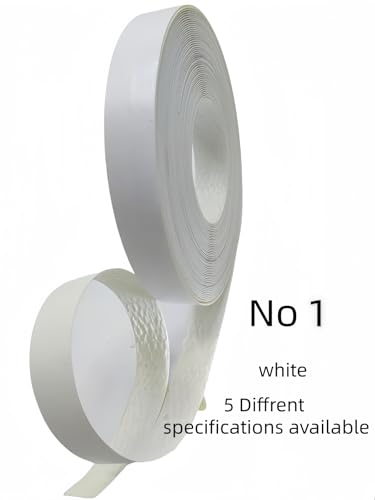 Image of Melamine Edge Banding,3 /4 in * 50 fe pre Coated hot melt Adhesive,Used for Flexible Veneer Edge Edging,for Cabinet and Furniture Repair (1， White，3 /4in*50ft)