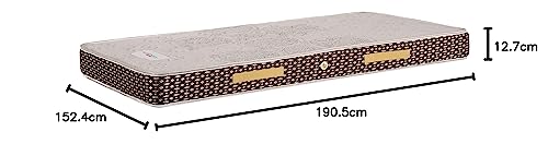 Image of SLEEPSPA BY COIRFIT ORGANICA Natural 5' Inch Single Size Latex Foam Mattress (72 x 36 x 5, Grey)