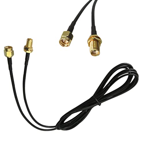 Upgraded 10FT WiFi Antenna Extension Cable SMA Male to SMA Female RF Connector Adapter RG174