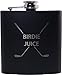 Golf Birdie Juice Flask, Funnel and Gift Box - Great Chirstmas, Birthday, Valentines Gift for Golfers (Black)