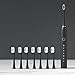 Electric Toothbrush - Series Ultra Whitening with 8 Brush Heads, Rechargeable, Sensitive Clean Vitality, Smart 6-Speed Timer Travel IPX7 Water Proof, For Household Travel All Scenarios (Black, M)