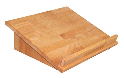 Lesepultaufsatz, Buche geölt, als Lapdesk, Tischaufsatz oder zum Stehpult erweiterbar, echtes Holz Cover