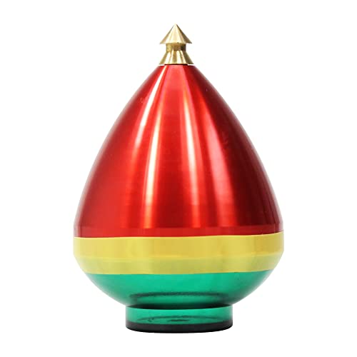 Spintastics Quicksilver Hybrid Spin Top - Fixed Tip (Red and Green)
