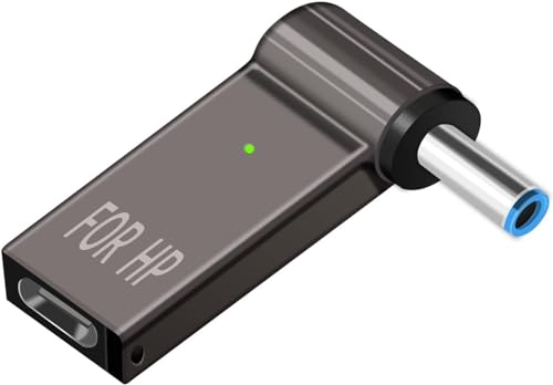 Image of FACTOTECH USB C to Smart Tip Connector 4.5 x 3.0mm for HP Laptop 100w PD Converter USB C to Smart Tip Connector