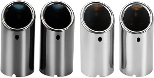Tubo de escape decorativo para SKODA Octavia, silenciador trasero negro de alta elegancia 5