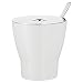 WMF Barista Azucarero con Tapa y Cuchara, Acero Inoxidable, Blanco