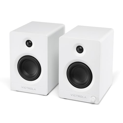Victrola Tempo - Bluetooth Bookshelf Speaker Pair - White